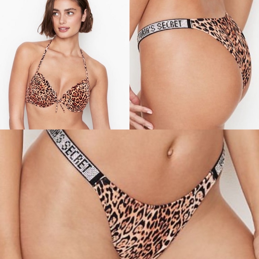 Victoria’s Secret Leopard Bikini Set - 34DD and Medium Bottom